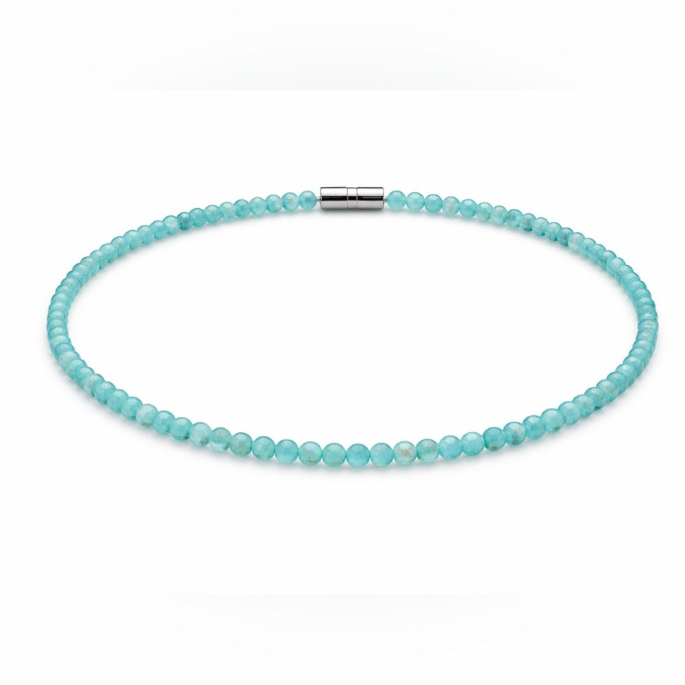 Amazonite Gemstone Magnetic Bracelet 7”