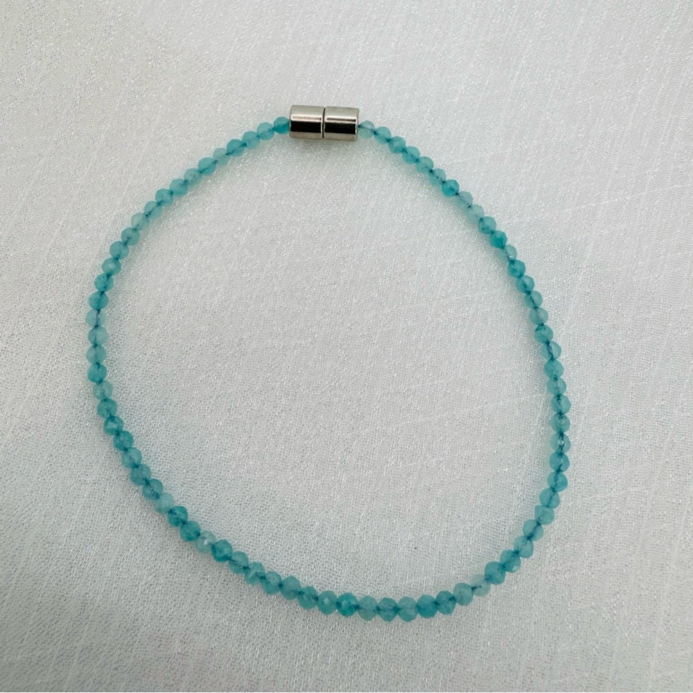 Amazonite Gemstone Magnetic Bracelet 7”