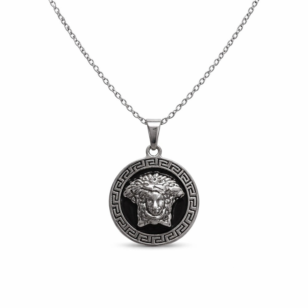 The Noire Medallion Necklace