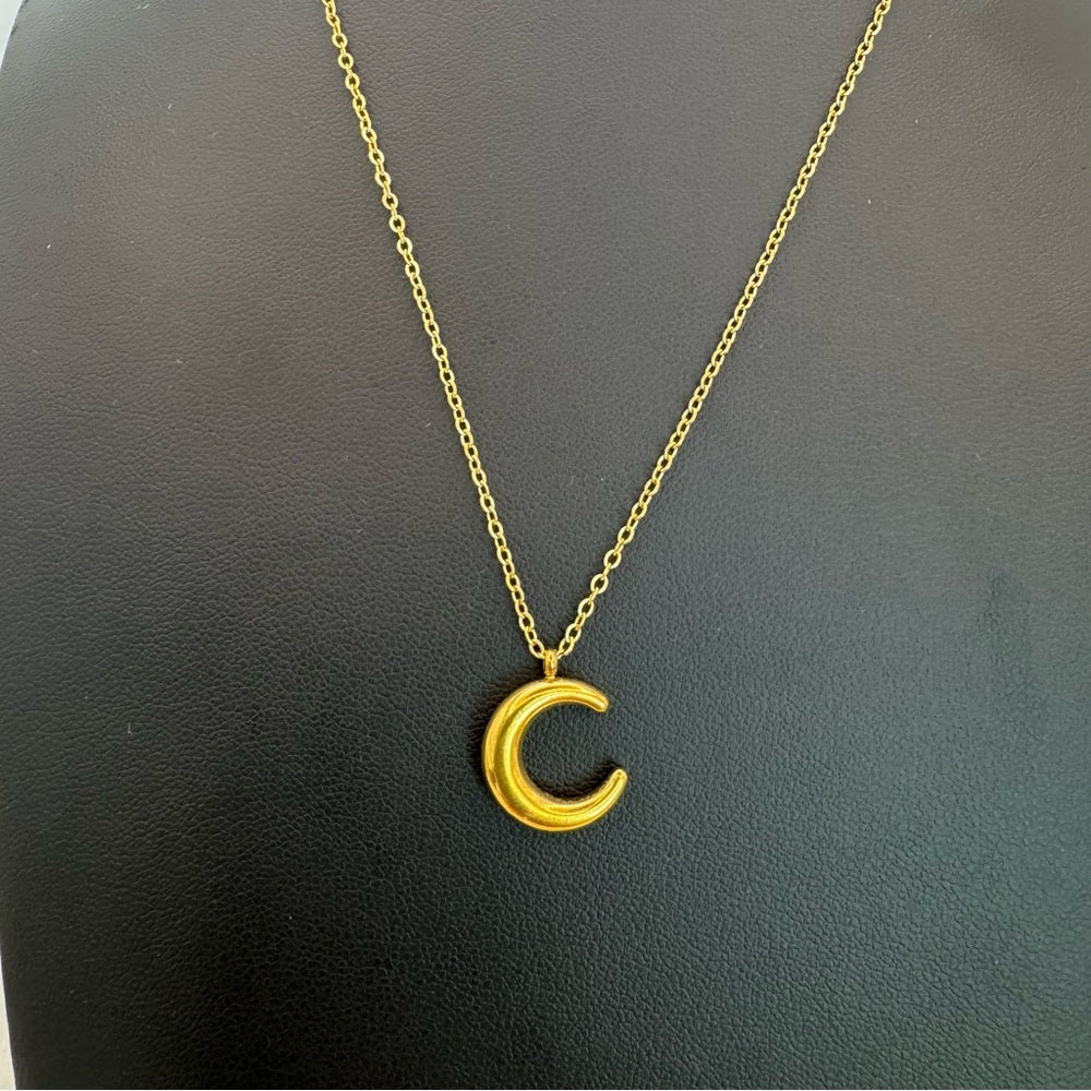 Gold Moon Necklace