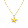 Gold Starfish Necklace