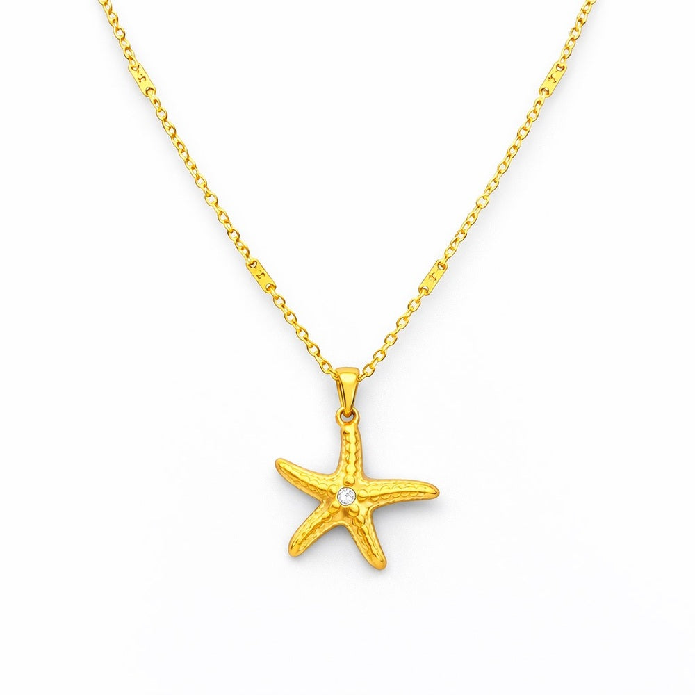 Gold Starfish Necklace