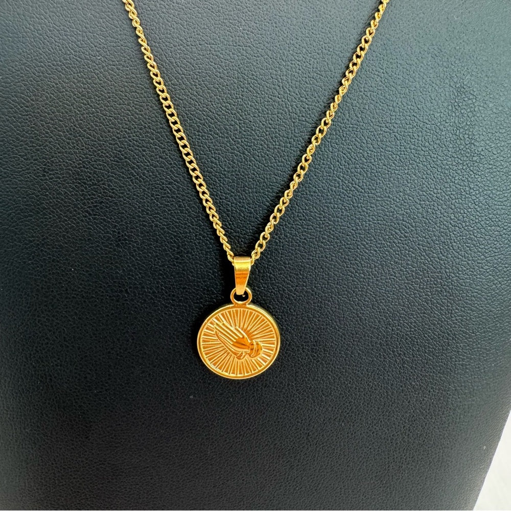 The Guiding Hand Medallion Necklace