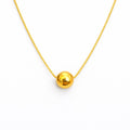 Gold Ball Snake Chain Necklace