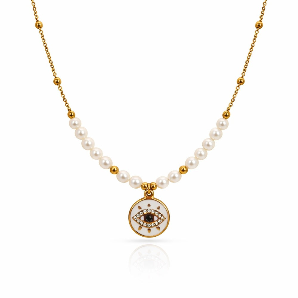 Natural Freshwater Pearl Necklace w Pendant