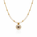 Natural Freshwater Pearl Necklace w Pendant
