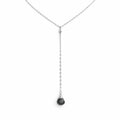 Moss Aquamarine Lariat Necklace (L7261)