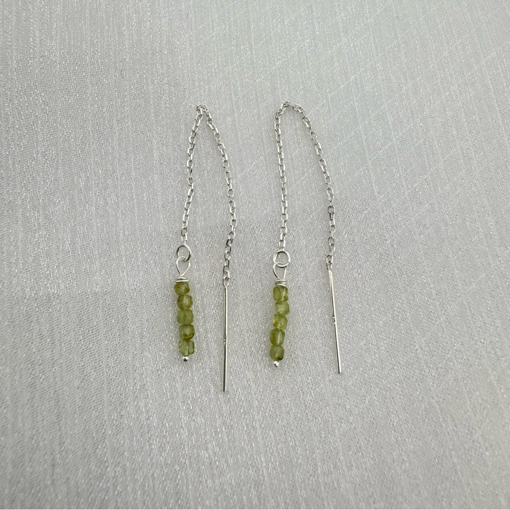 Peridot Threader Earrings (TH90127)