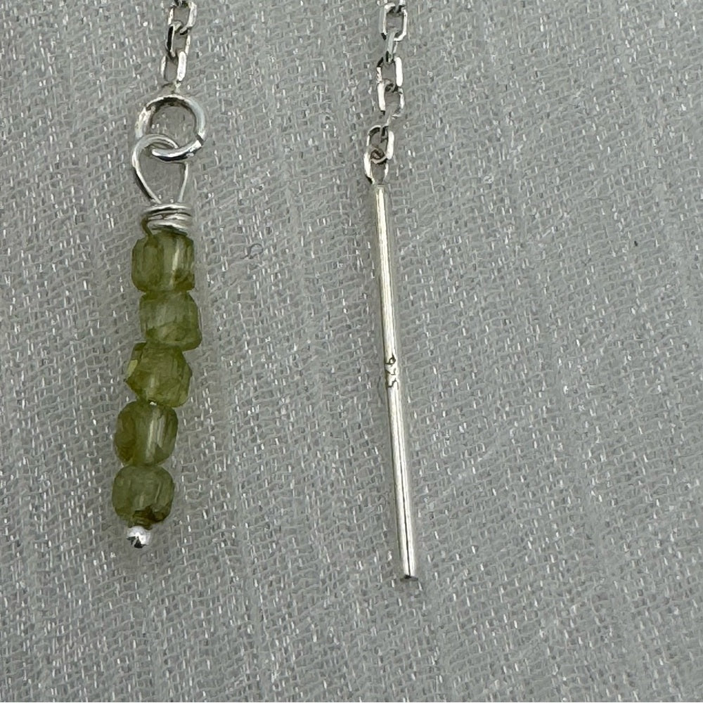 Peridot Threader Earrings (TH90127)