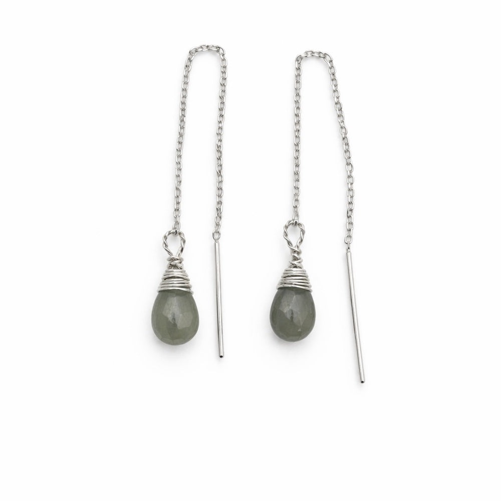 Green Amethyst Threaders (TH22871)