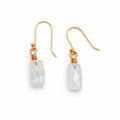 Moonstone Gold Earrings (HK115738)