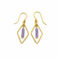 Tanzanite Gold Chandelier Earrings (HK4013)