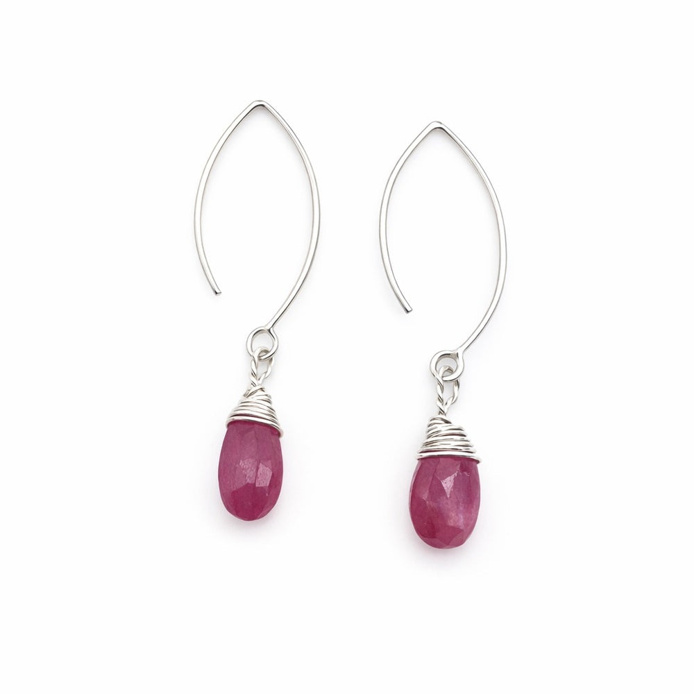 Pink Amethyst Earrings (HT7257)