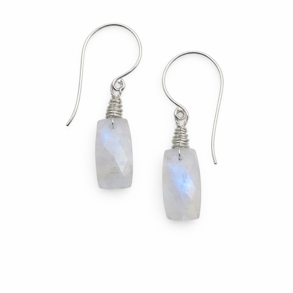 Moonstone Hook Earrings (HK115627)