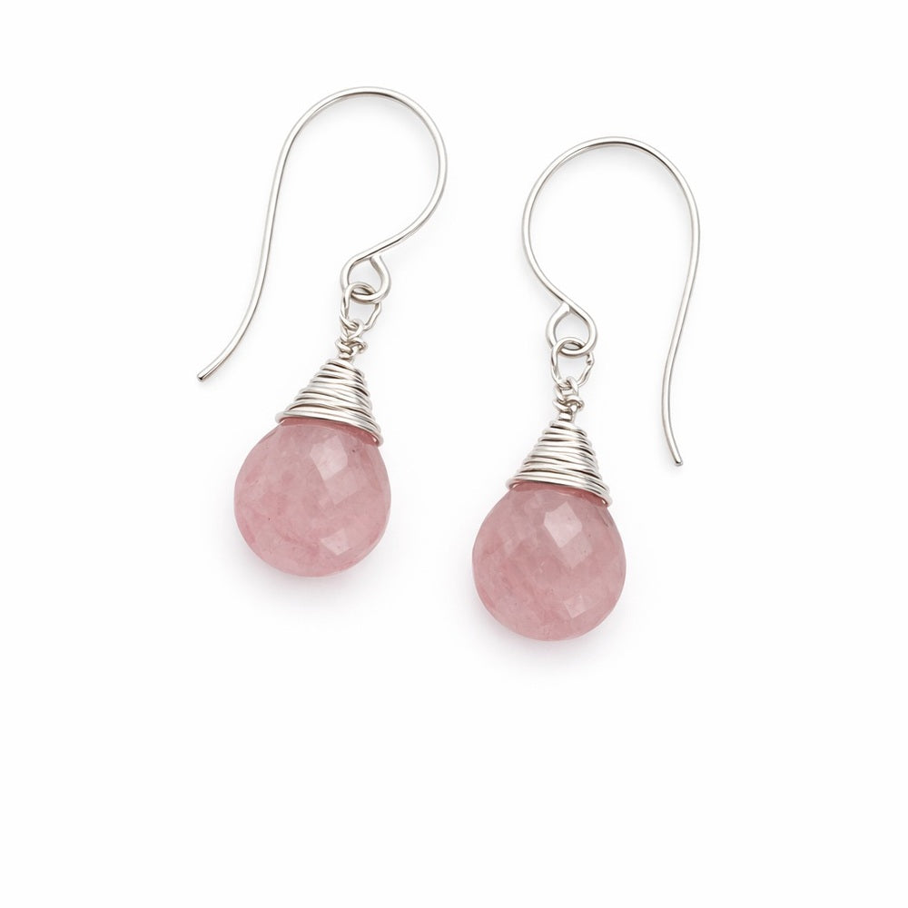 Rose Quartz Earrings (HK56281)
