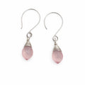 Rose Quartz Hook Earrings (HK2404)
