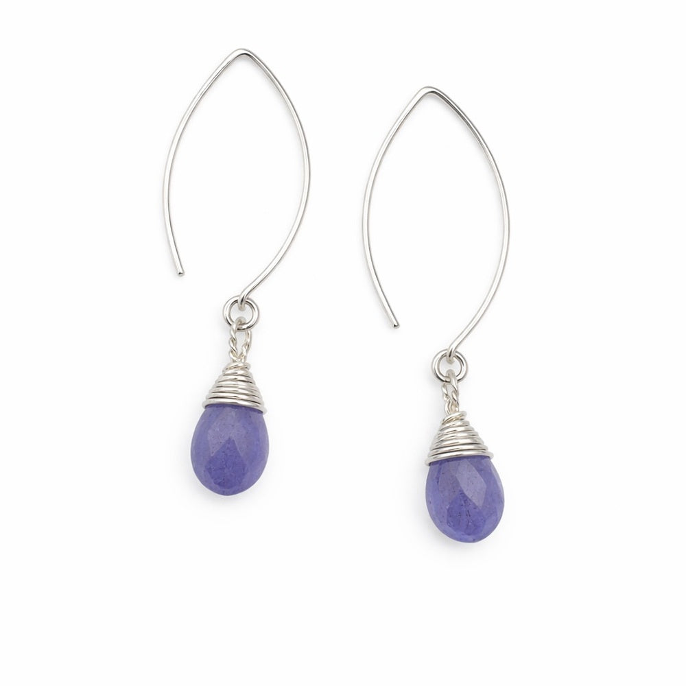 Tanzanite Hook Earrings (HT32110)