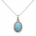 Larimar Baby Oval Pendant