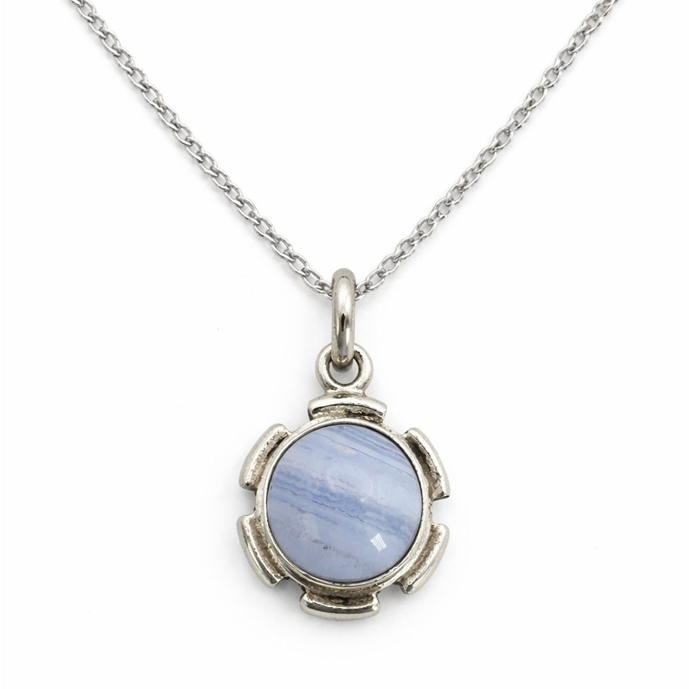 Blue Lace Agate Pendant