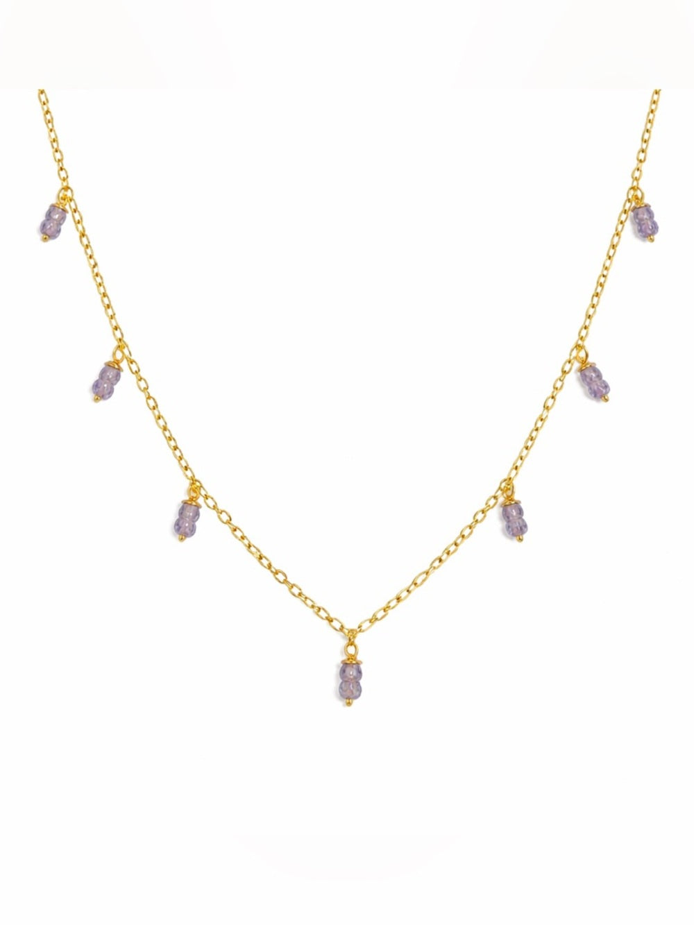 N9048 Tanzanite Chain Necklace
