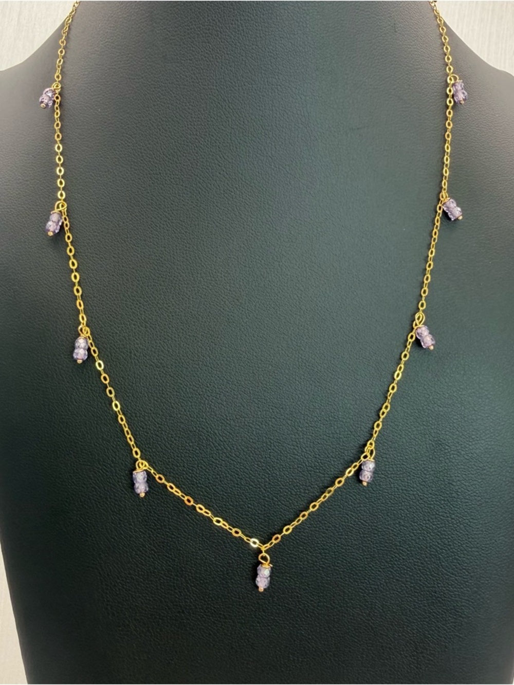 N9048 Tanzanite Chain Necklace