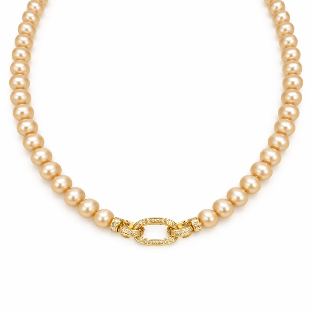 Golden Hour Pearl Necklace