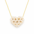 Freshwater Pearl Puffy Heart Pendant