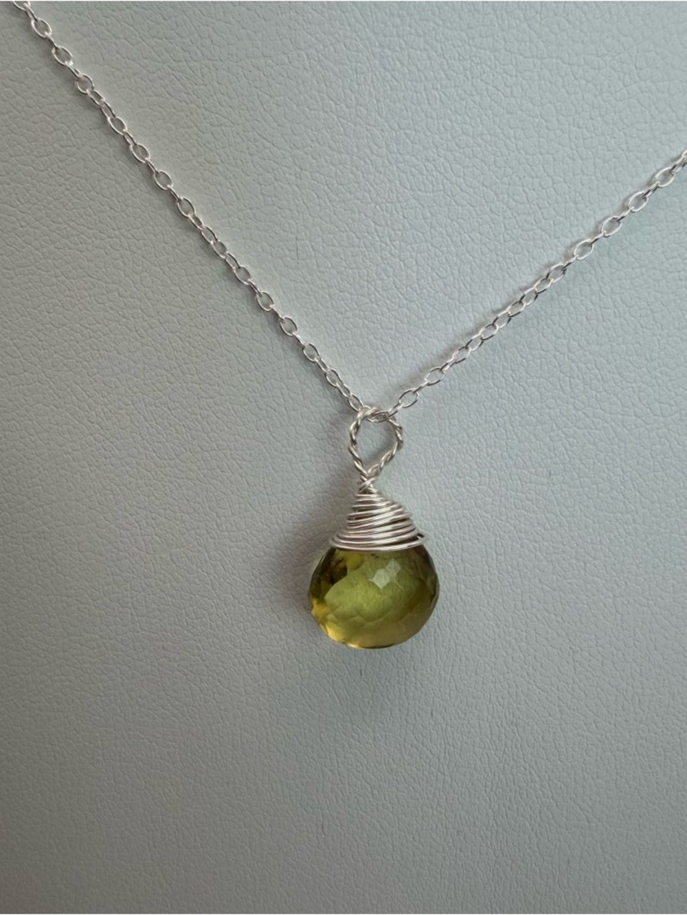 Lemon Quartz Chain Necklace (N96111)