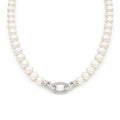 Del Mar Freshwater Pearl Silver Necklace