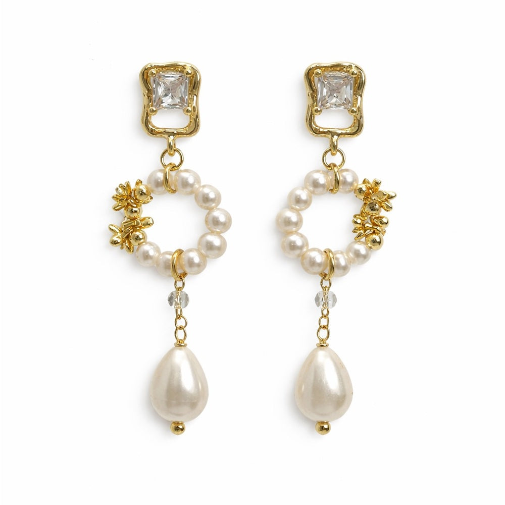 Freshwater Pearl Blossom Earrings