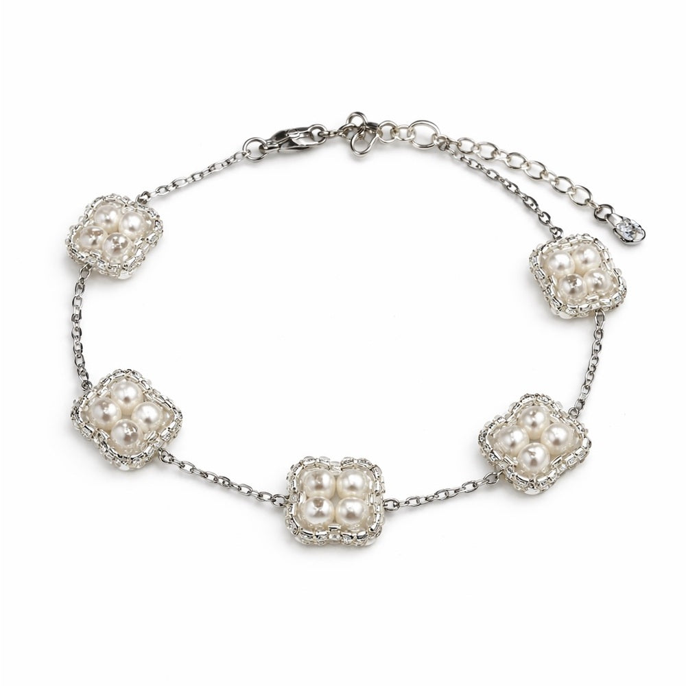 Freshwater Pearl Flower Bracelet