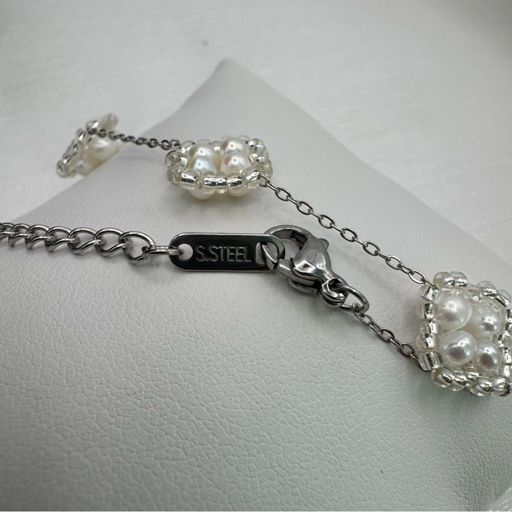 Freshwater Pearl Flower Bracelet