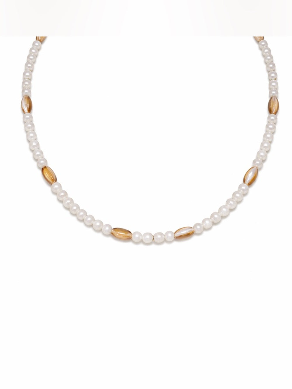 Mother of Pearl Beaded Necklace (#73)