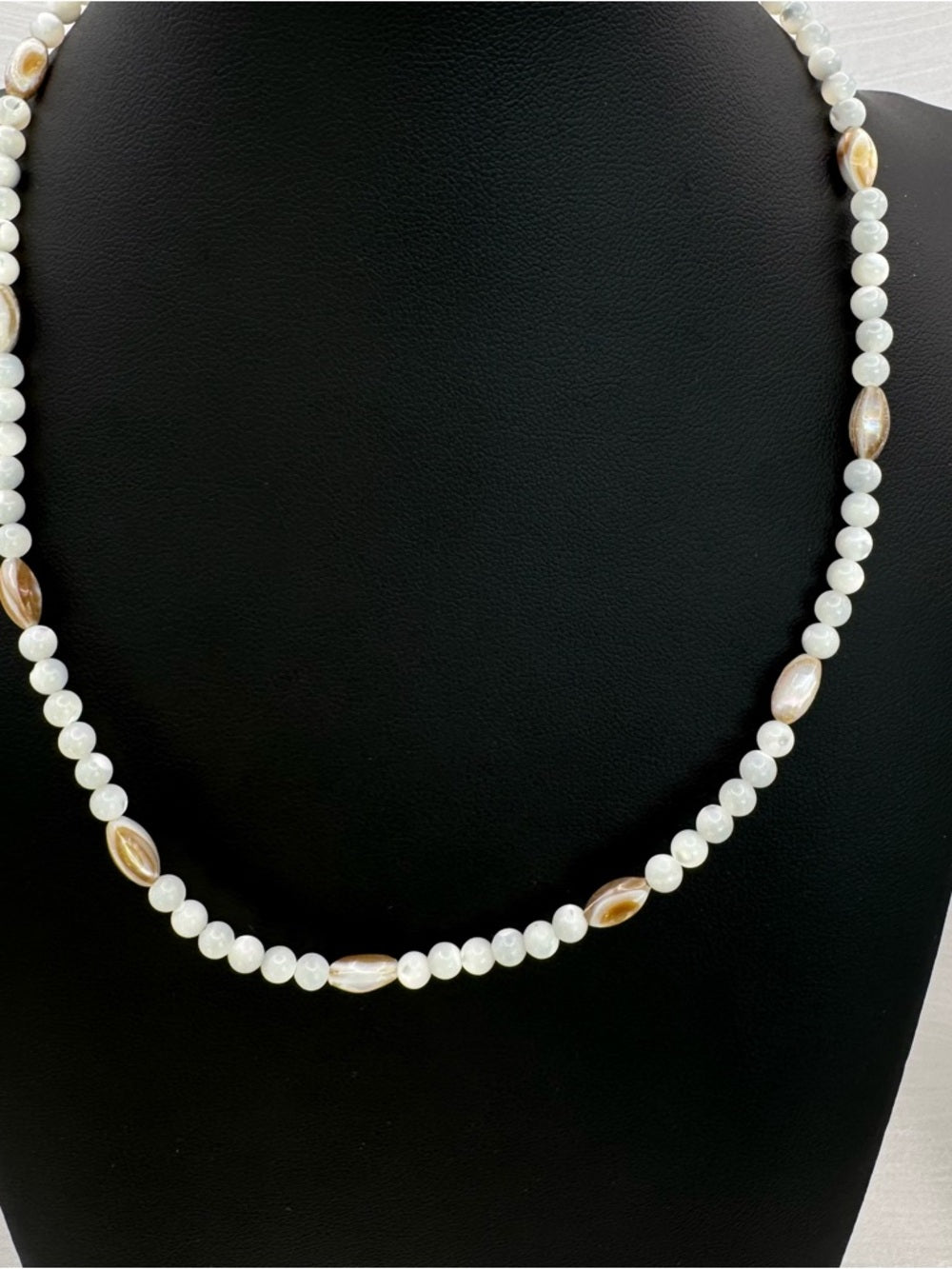 Mother of Pearl Beaded Necklace (#73)
