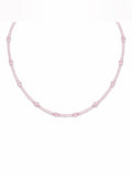 Rose Quartz Beaded Necklace (#77)