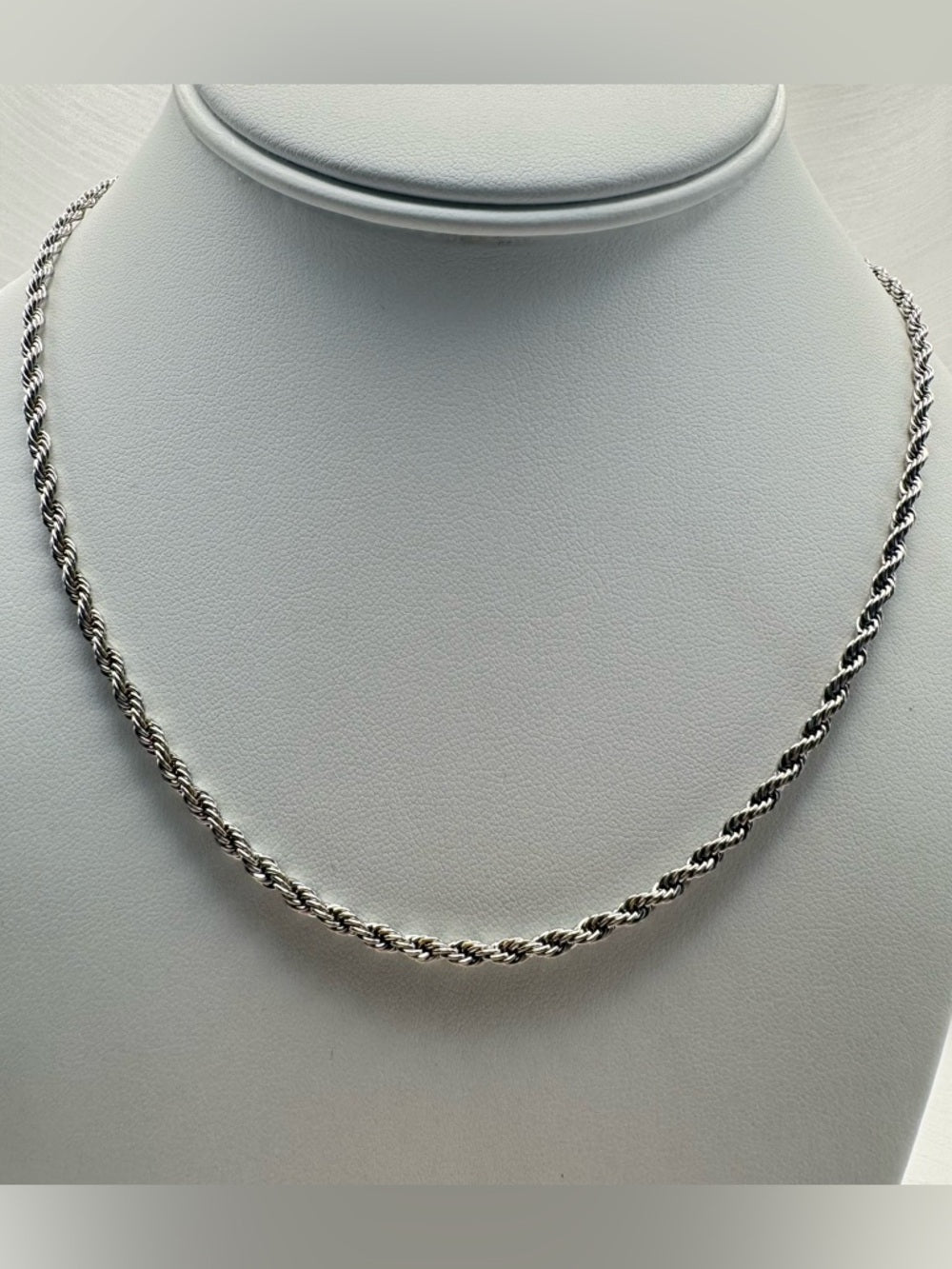 Silver Twisted Rope Chain