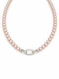 Blush Link Pearl Necklace