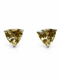 Citrine Triangle Stud Earrings