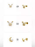 Gold Screwbacks 49-72