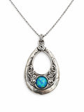 Australian Opal Teardrop Necklace