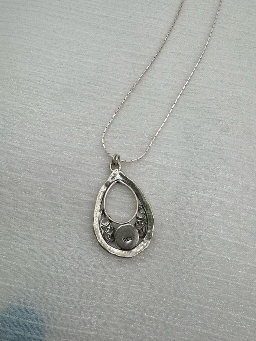 Australian Opal Teardrop Necklace
