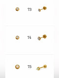 Gold Screwbacks 73-96