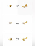 Gold Screwbacks 97-102