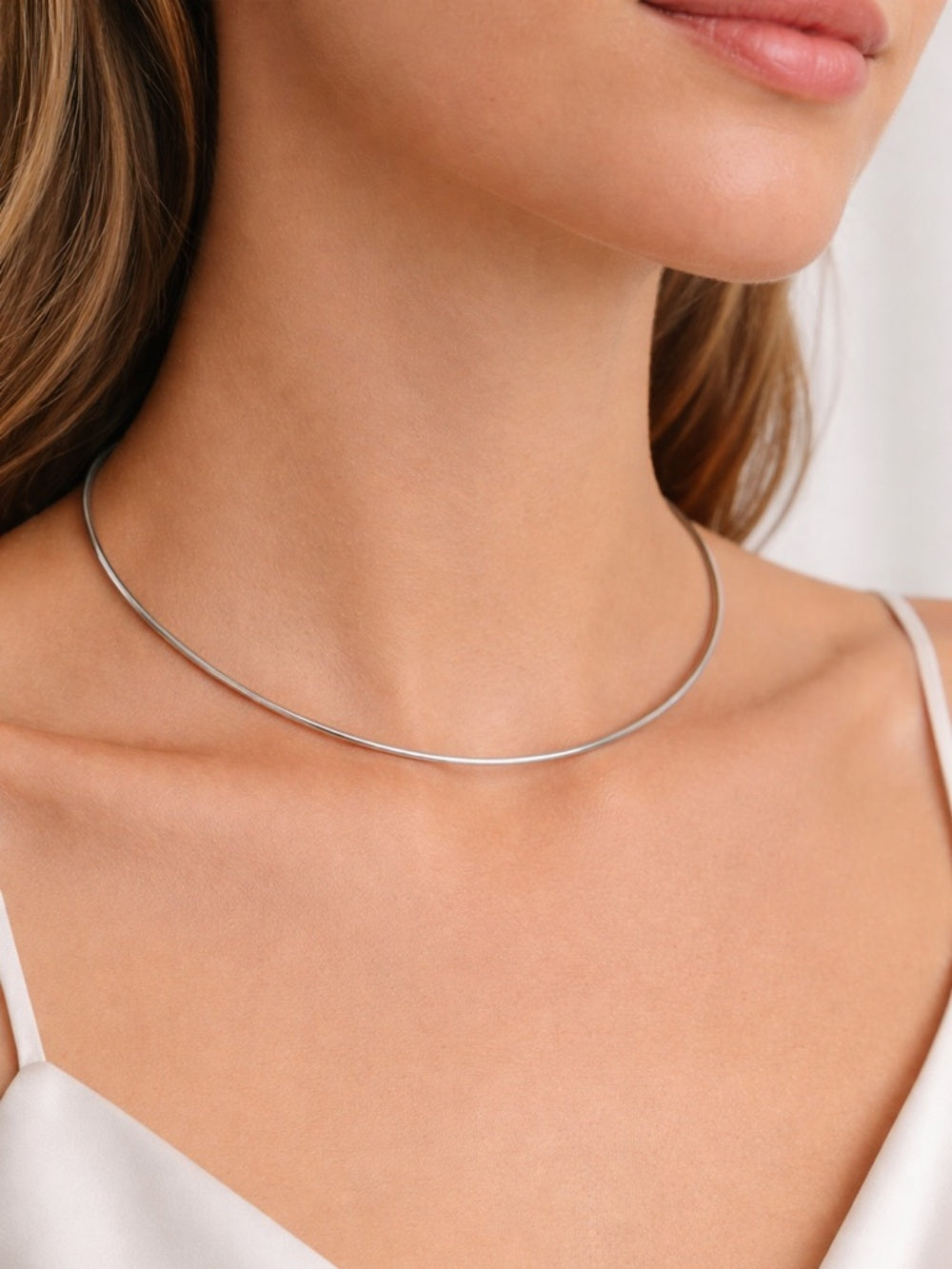 Silver Collar Necklace