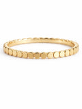 Gold Flat Beaded Ring
