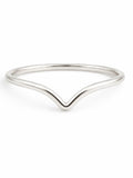 Silver V Ring