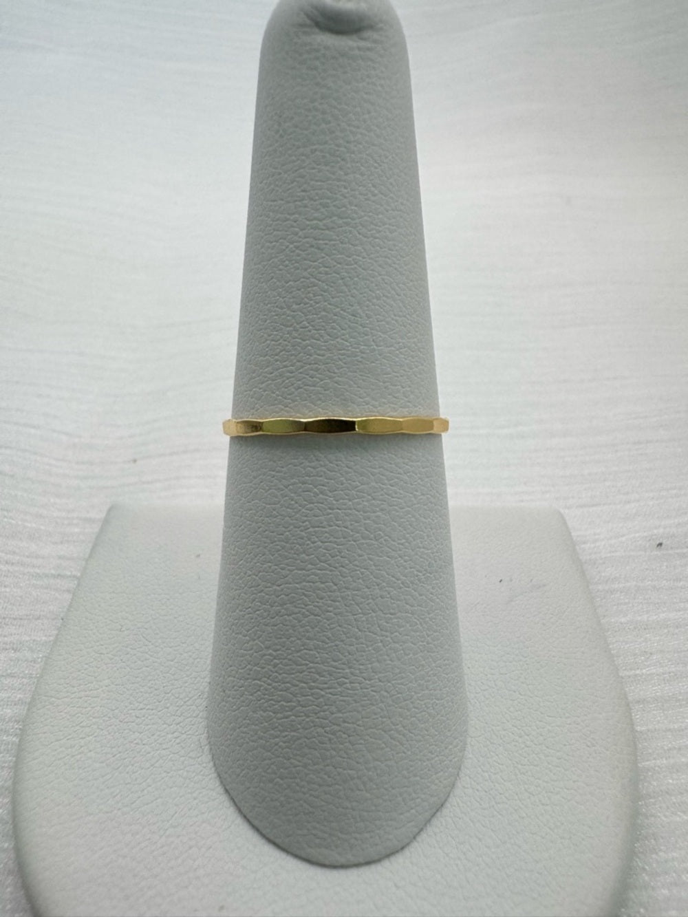 Gold Hammered Ring