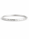 Silver Textured Ring Band