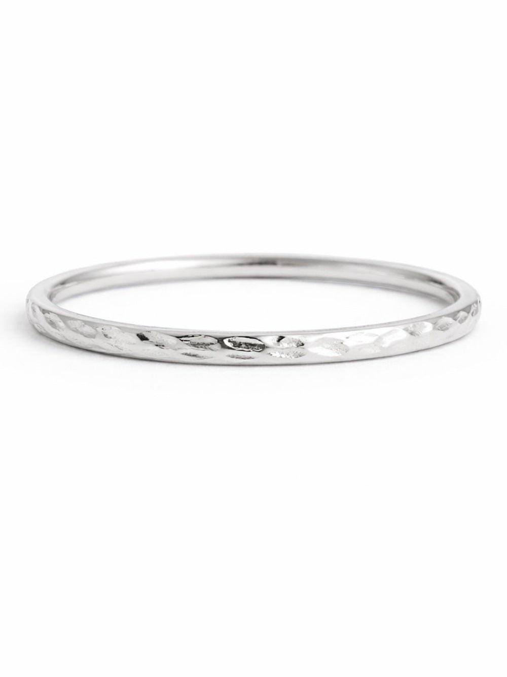 Silver Textured Ring Band