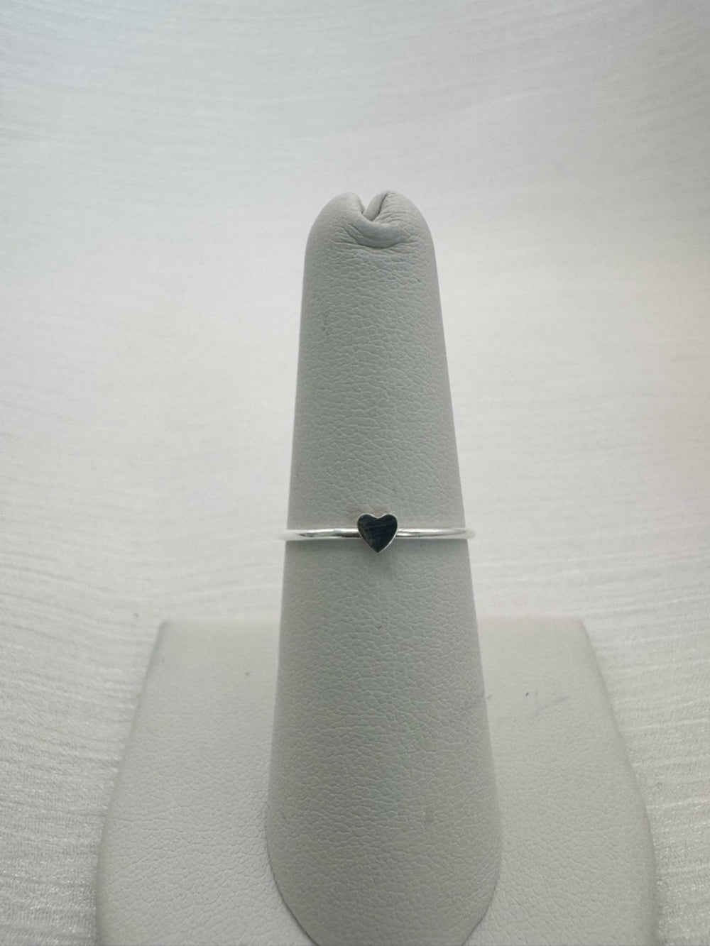 Silver Micro Heart Ring